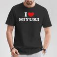 I Love Miyuki 私は愛する Miyuki Tシャツ 面白い贈り物