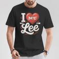 I Love My Lee 名前 Lee Tシャツ 面白い贈り物