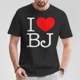 I Love ハート Bj Tシャツ 面白い贈り物