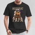 Meerkat Papaミーアキャット パパ パパ 父の日 マングース パパ スリケート ファーザー Tシャツ 面白い贈り物