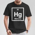 Mercury Hg 元素周期表 サイエンスギフト Tシャツ 面白い贈り物