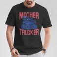 Mother Trucker Mom Of Boys Monster Truck Mom Mama Racing T-Shirt Unique Gifts