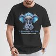 In November We Wear Blue Elephant Diabetes Awareness T-Shirt Unique Gifts