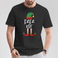 Papa Elf Familienoutfit Familie Partnerlook Weihnachten T-Shirt Lustige Geschenke