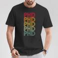 Phdレトロドクターphdスクールファニー。 Tシャツ 面白い贈り物