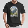 Recuerdo Deiaje Retro Del Parque Nacional De Los Picos De Europa Camiseta unisex Regalos divertidos