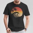 Retro Deurf Al Atardecer Intage Paraurfista De Playa Manga Larga Camiseta unisex Regalos divertidos