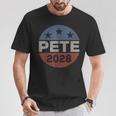Retro Pete 2028 Pete Buttigieg Para Presidente 2028 Camiseta unisex Regalos divertidos