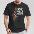 Rock Paper Crispr Dna 生物学者 遺伝子工学 Tシャツ 面白い贈り物