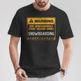 Señal De Advertencia Divertida Denowboard Camiseta unisex Regalos divertidos