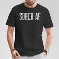 Sober Afobriety アルコールフリー グランジ Tシャツ 面白い贈り物