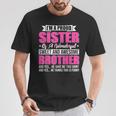 Soy Una Hermana Orgullosa De Un Hermano Maravilloso Dulce E Impresionante Camiseta unisex Regalos divertidos