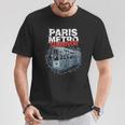 Superviviente Del Metro De Parísupervivienteuperpoblado Humor Tren Francia Camiseta unisex Regalos divertidos