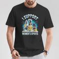I Support Women's Sports Unwearable Aduld Humor Bootleg T-Shirt Personalized Gifts