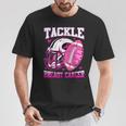 Tackle Breast Cancer Awareness Fighting American Football T-Shirt Unique Gifts