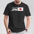 Team Jpn 日本国旗 チームジャパン 日の丸 男性 女性 子供 応援 チーム Tシャツ 面白い贈り物