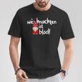 Weihnachten Ist Blöd Wichtel Für Weihnachtsmuffel T-Shirt Lustige Geschenke