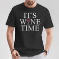 Wine Lovers Wine Time 赤ワインワインメーカー Tシャツ 面白い贈り物