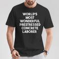 World's Most Wonderful プレストレストコンクリート労働者 Tシャツ 面白い贈り物