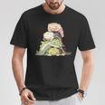 おもしろ爬虫類 かわいいトカゲ ヤモリ 動物 長袖tシャツ Tシャツ 面白い贈り物