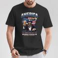 アメリカハッピー250 7月4日 独立記念日 長袖tシャツ Tシャツ 面白い贈り物