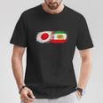 イランと日本一緒、半分日本人、半分イラン人 Tシャツ 面白い贈り物