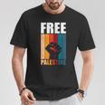 パレスチナ人のためのフリーパレスチナのレトロなビンテージデザイン 長袖tシャツ Tシャツ 面白い贈り物