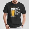 ビール ハッピー ビール好き Don't Worry Beer Happy Beer Drinker Tシャツ 面白い贈り物