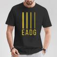 ベースプレーヤーギタリスト Eadg 4弦ベースギター Tシャツ 面白い贈り物