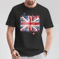 ユニオンジャック インクスタイル アート イギリス国旗 イギリス 国旗 イギリス Tシャツ 面白い贈り物
