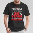 夫、妻へのギフト 結婚20年前 結婚記念日 Tシャツ 面白い贈り物