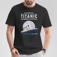 息子のための1912年のヴィンテージタイタニック航海船クルーズギフト Tシャツ 面白い贈り物
