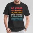 素晴らしい66歳の誕生日プレゼント 面白い レトロ 66歳の誕生日 Tシャツ 面白い贈り物