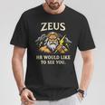 面白いゼウス・ミーム-古代ギリシャの神-ギリシャ神話 Tシャツ 面白い贈り物
