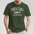 Santa Clara California Ca ビンテージ 確立されたスポーツデザイン Tシャツ 面白い贈り物