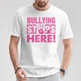 Bullyingtop Here ピンクシャツデー Tシャツ 面白い贈り物