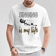 Cantante Cantante De Música Músico De Cantante Idea De Regalo Camiseta unisex Regalos divertidos