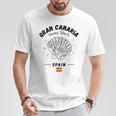 Gran Canariahell Bandera España Almeja España Islas Canarias Camiseta unisex Regalos divertidos