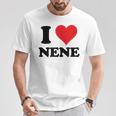 I Heart Nene 名 I Love パーソナライズ Tシャツ 面白い贈り物