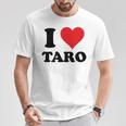 I Heart Taro 名 I Love パーソナライズ Tシャツ 面白い贈り物