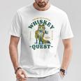 Join Me On A Whiskey Quest Cute Fox メンズ バーボンシャツ ギフト Tシャツ 面白い贈り物