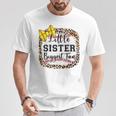 Little Sister Biggest Fan Softball Bow Catcher N Girl Mom T-Shirt Unique Gifts
