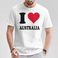 I Love Australia Tシャツ 面白い贈り物