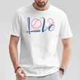 Love Baseball 野球 ギャク パロディ 名言 ジョーク Tシャツ 面白い贈り物