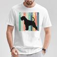 Minichnauzer Perro Retrochnauzer Cuello Camiseta unisex Regalos divertidos