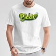 Mr Pickle ピクルス 風変わりで楽しいグラフィックピクルス Tシャツ 面白い贈り物