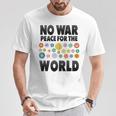 No Guerra Paz Antiguerra No Guerra In Mangas Camiseta unisex Regalos divertidos