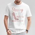 Stepping Into My 44Th Birthday 44 Year Old Bday T-Shirt Personalized Gifts