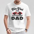 Two Fast Dad Of The Birthday Boy Racing Car Family T-Shirt Personalized Gifts