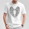 かわいい天使の羽 Tシャツ 面白い贈り物